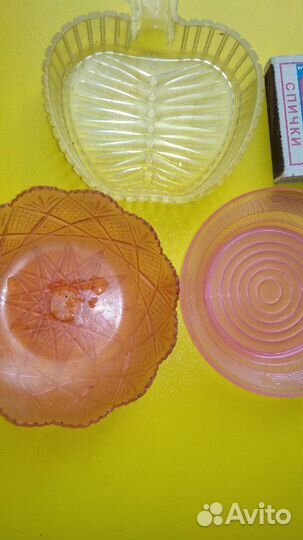 Блюдце ссср(пз) и розетки 50.60г для варенья
