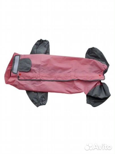 Дождевик для собак с капюшоном
