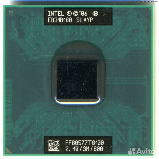 Процессор Intel Core 2 Duo T8100, slayp