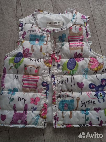 Безрукавка для девочки