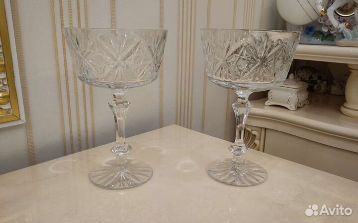 Вазы или креманки. Хрустальные