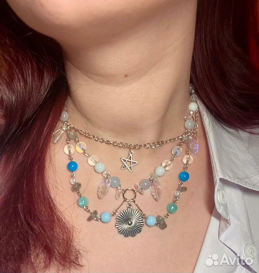 Колье ручной работы