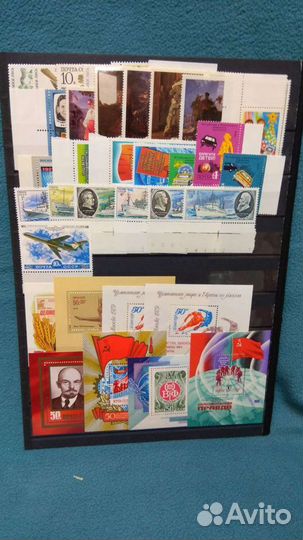 Почтовые марки СССР, годовые наборы 1972-1999гг