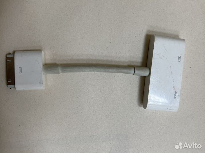 AV адаптер для айфона 4 на hdmi и 30pin (переходни