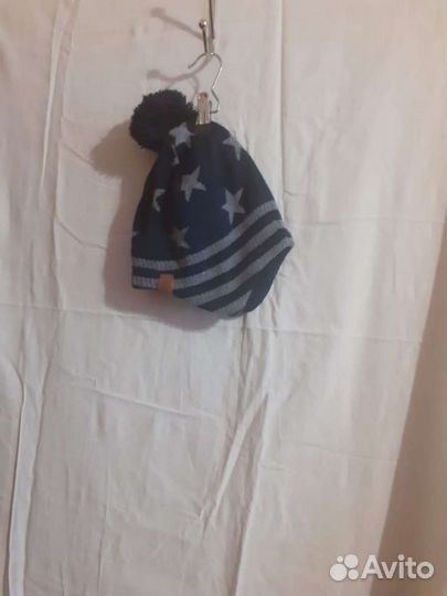 Шапка для мальчика 5- 8 лет