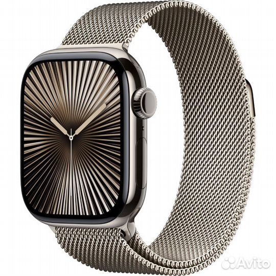 Apple Watch S10 42mm Natural Titan Milanese Loop