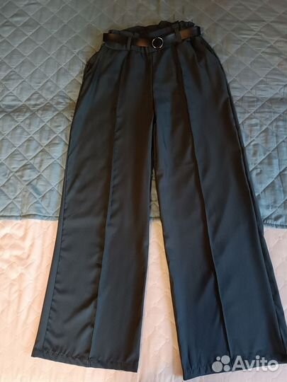 Брюки школьные серые 140