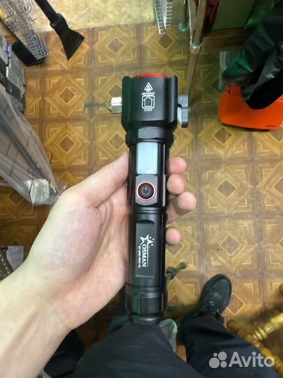 Фонарик PM10-TG со стропорезом и стеклобоем