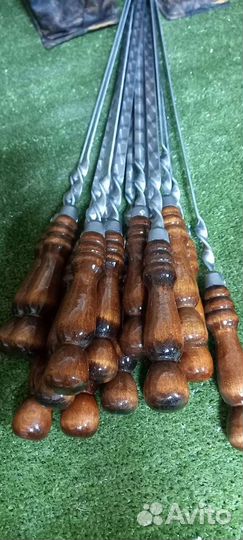 Шампура с деревянной ручкой