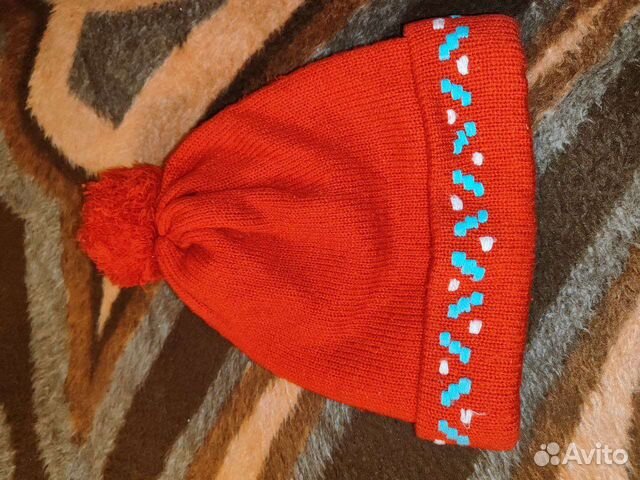 Шапка с шарфом детская