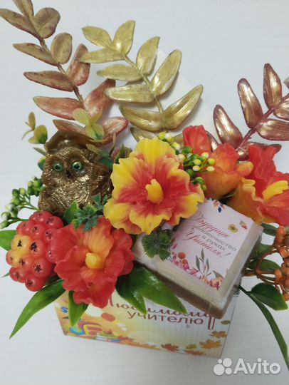 Букет из мыльных цветов