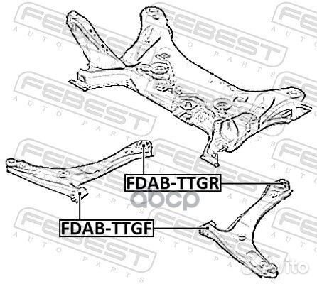 Сайлентблок рычага передний ford transit/tourneo