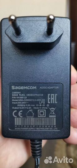 Блок питания. Зарядка. 12v 2.5 A