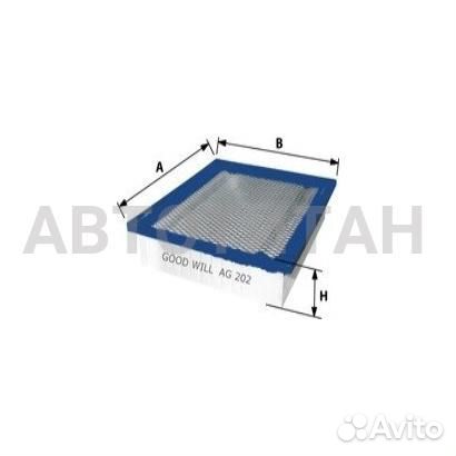 Фильтр воздушный Volkswagen GoodWill AG202
