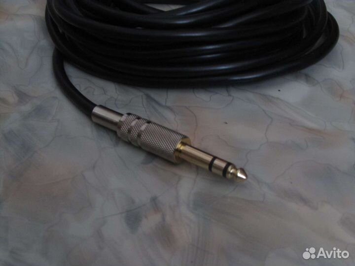 Кабель 6m dexp jack 6.35male-jack 6.35male stereo