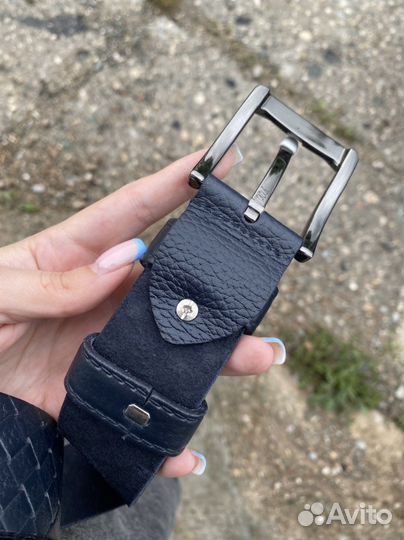 Мужской кожаный ремень