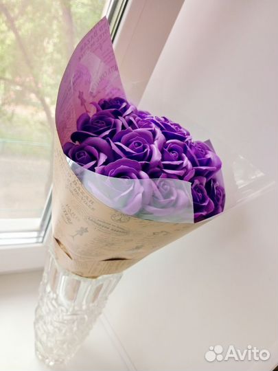 Мыльные букеты роз