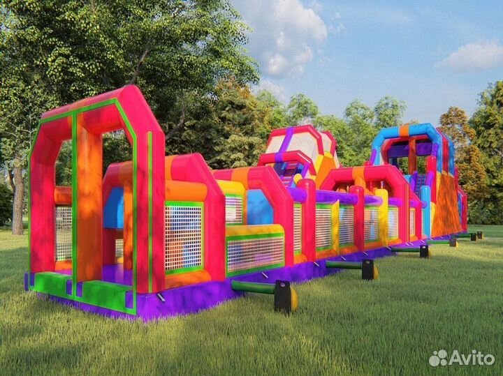Большой надувной батут
