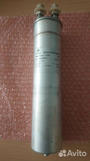 Конденсатор Siemens Epcos MKV 33 мкф 900 в