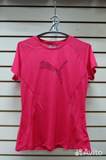 Футболка Puma Core Run S S Logo Tee W, Dark Pink