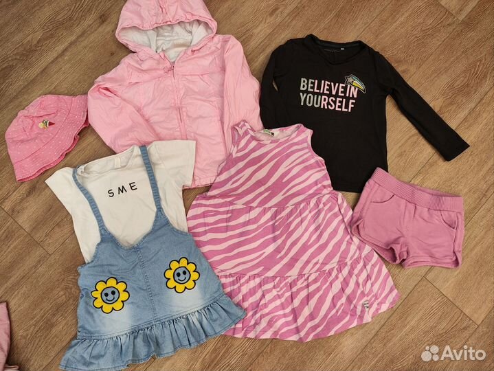 Фирменные вещи пакетом на девочку (110-116)