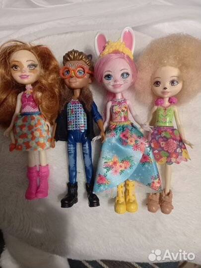 Куклы энчантималс и автобус