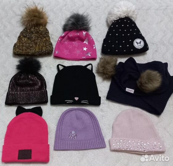 Шапки зимние, демисезонные, шарф Alexa