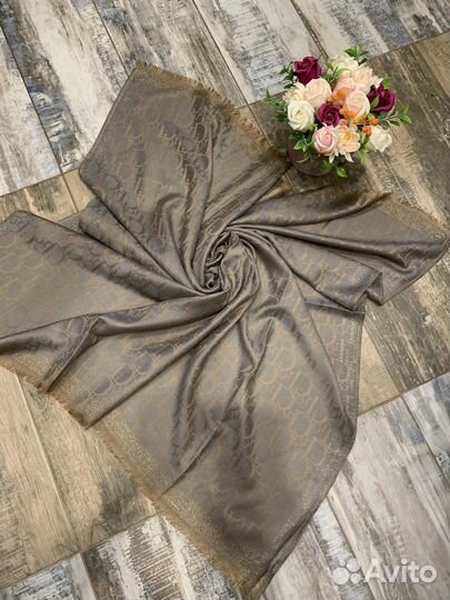 Кашемировый платок шаль Dior разные оттенки