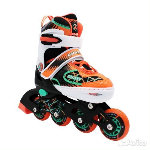 Раздвижные роликовые коньки Galaxy Orange р. 35-38