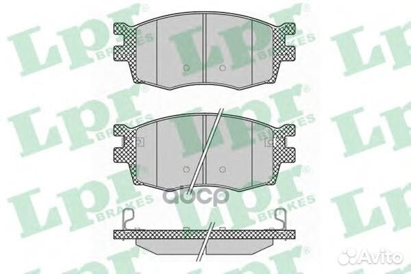 Колодки тормозные hyundai accent/i20/KIA RIO 05