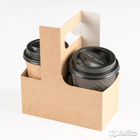 Держатель для стаканов под кофе, чай картон