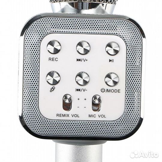 Караоке микрофон Wster WS-1818 Серебро