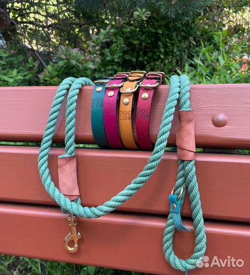 Ошейники для собак кожа и поводки