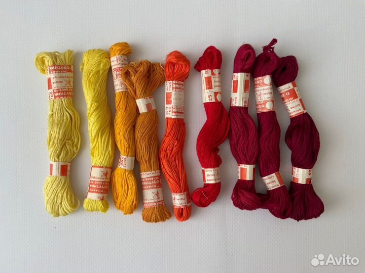 Нитки мулине СССР пакетом для вышивки