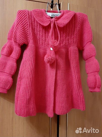 Вязаный френч на девочку