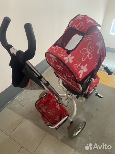 Детский велосипед с родительской ручкой