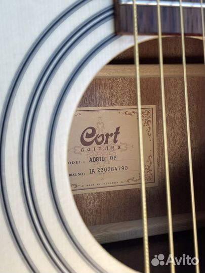 Новая акустическая гитара Cort AD810 OP