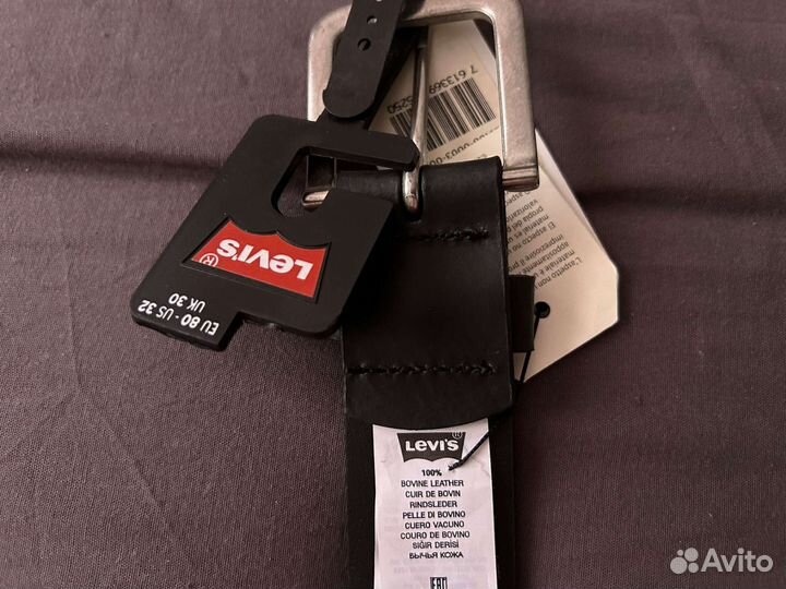 Ремень мужской кожаный Levis новый