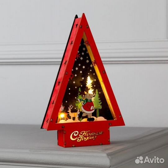 Светодиодная фигура «Олень на коньках» 14 22.5 4 с