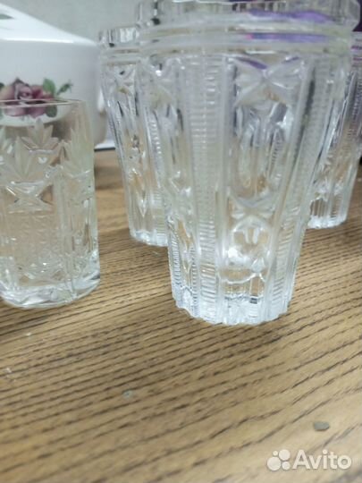 Хрустальные большие стаканы СССР