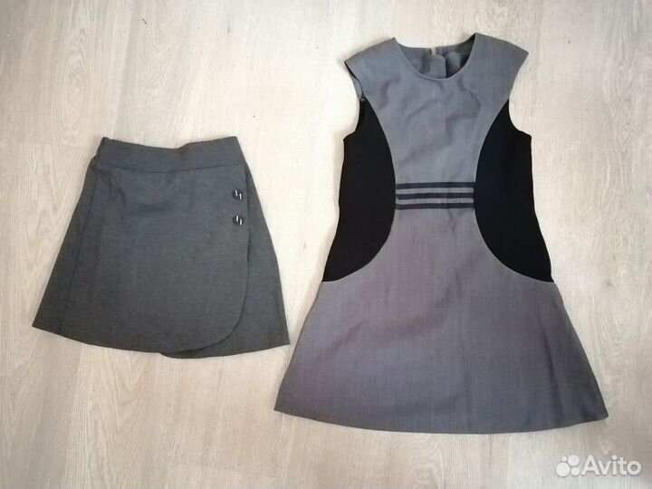 Школьная форма для девочки 128 134 серая