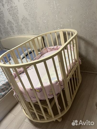 Детская кровать трансформер с маятником