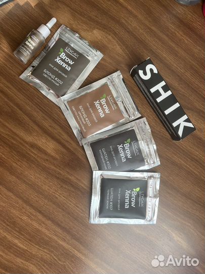 Хна brow henna, краска для бровей shik