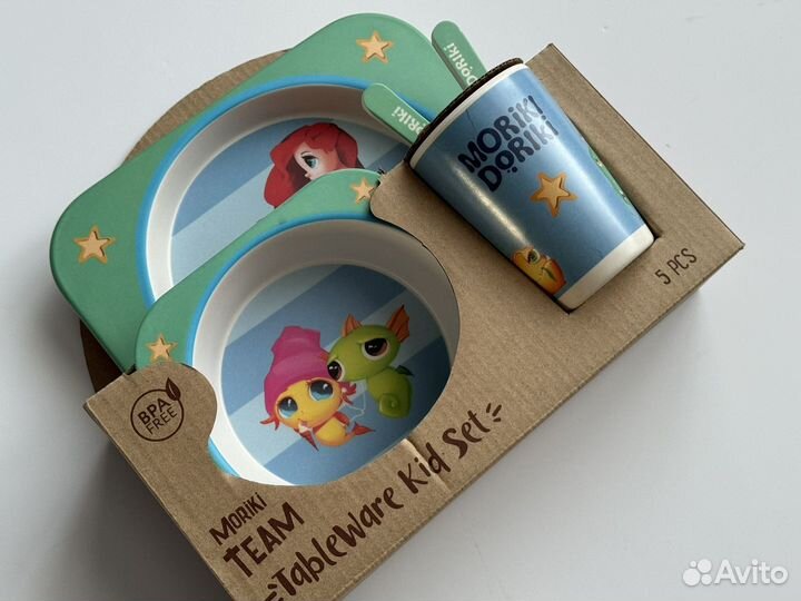 Набор детской посуды новый moriki doriki