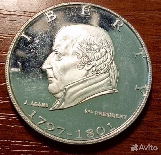 3 унцовых монеты президенты США