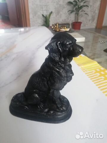 Фигурка собаки чугунная