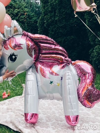Фольгированные шары единорог