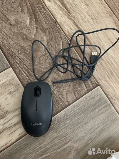 Мышь проводная logitech