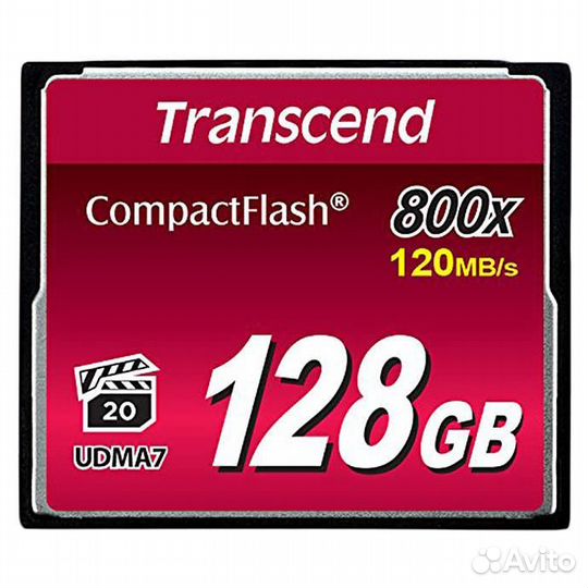 Карта памяти Transcend CF 128Gb Pro 800x 120 mb/s
