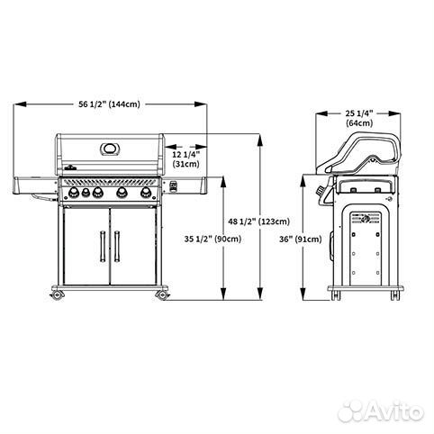 Газовый гриль Napoleon Rogue 525 XT